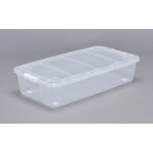 キャリーストッカー クリア/ホワイト 内