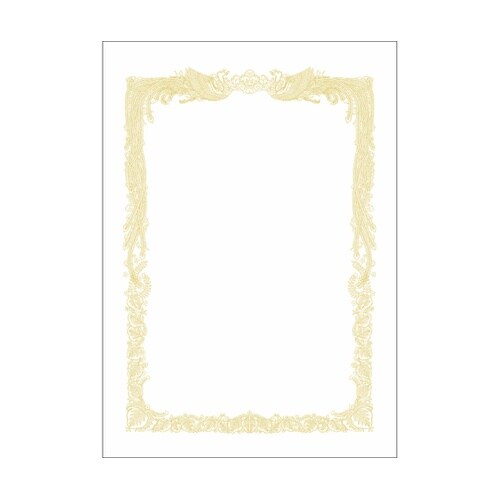 OA賞状用紙 白 A4判 横書用 100