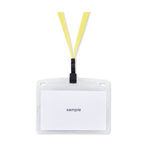 吊り下げ名札 フック式 名刺サイズ チャ
