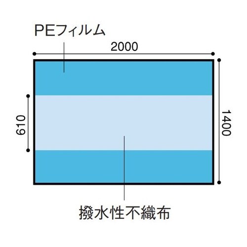 テーブルカバー 140×200cm 1セ