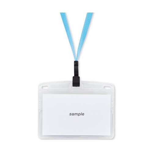 吊り下げ名札 フック式 名刺サイズ チャ