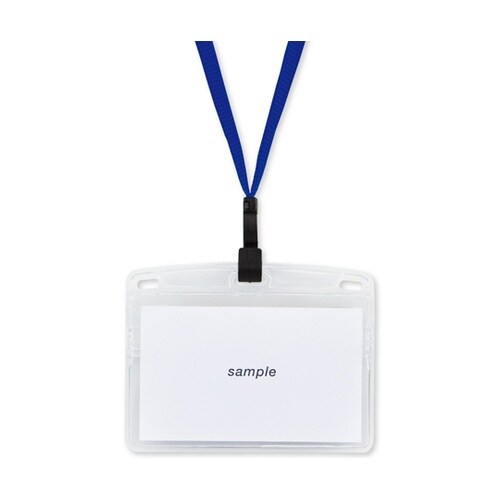 吊り下げ名札 フック式 名刺サイズ チャ