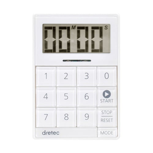 時計付キュービックタイマー ホワイト T