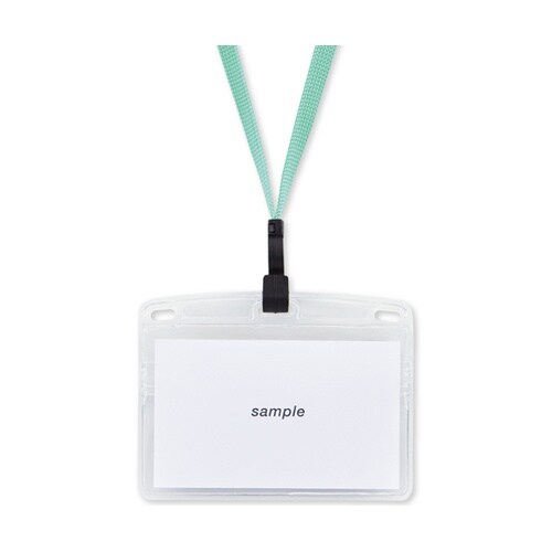 吊り下げ名札 フック式 名刺サイズ チャ
