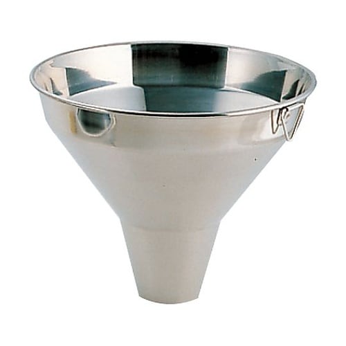 18−8 太口ロート21cm 金具付 粉