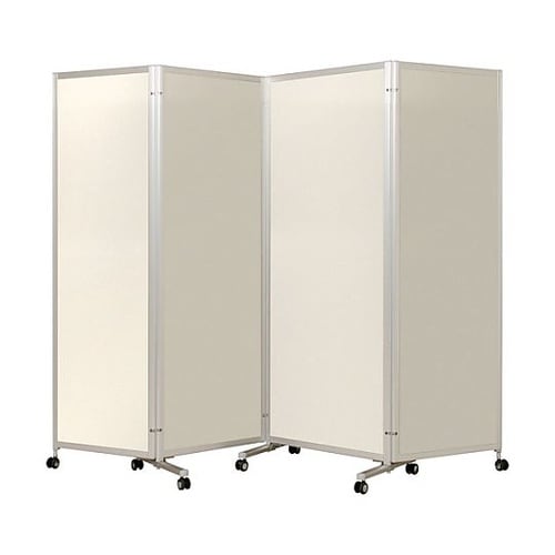 4連パーテーション H2100 アイボリ