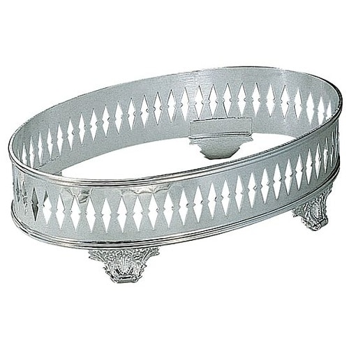 H 洋白 小判型 ビュッフェスタンド足付