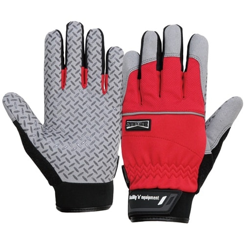 K−86 MF手袋+シリコンゴム 赤 L