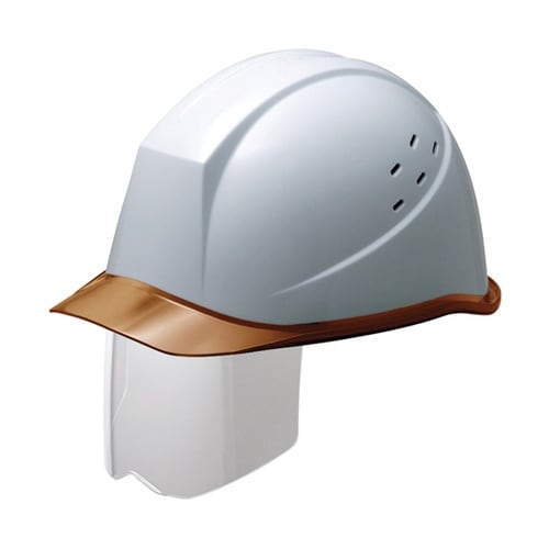 PC製ヘルメット ホワイト/ブラウン S