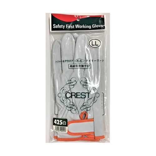 #425アウトドア用・レジャー手袋白LL
