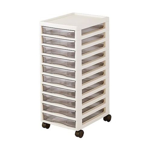 アプロスB4 10段 浅型 アイボリー