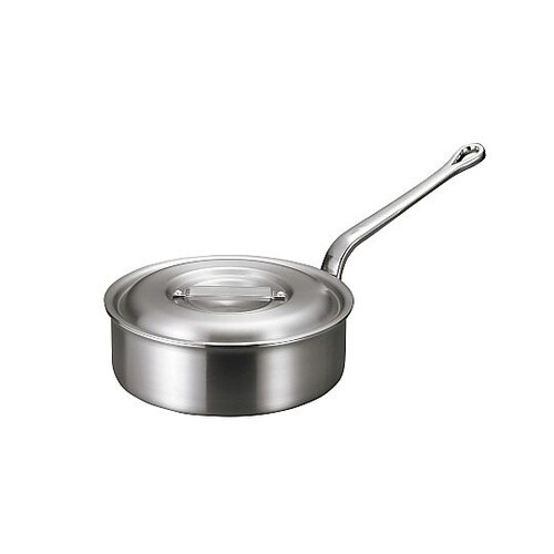 アルミ バリックス 浅型 片手鍋(磨き仕