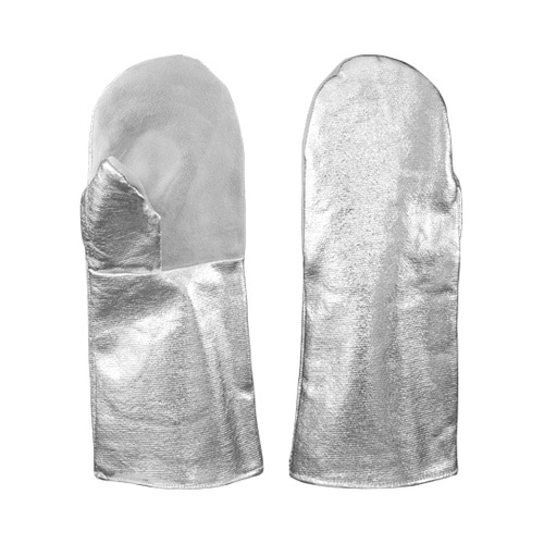 アルミ2本指手袋 牛床革 A204W−4