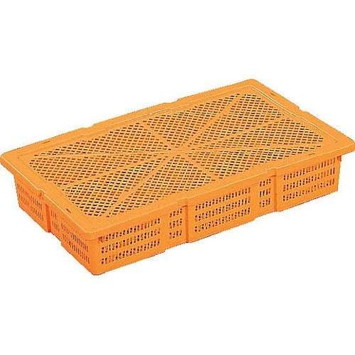 エビ篭(本体・フタ付)オレンジ 1016