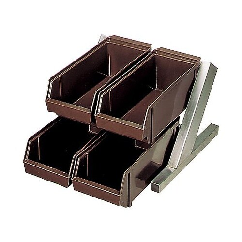 オーガナイザー 2段2列(4ヶ入)ブラッ