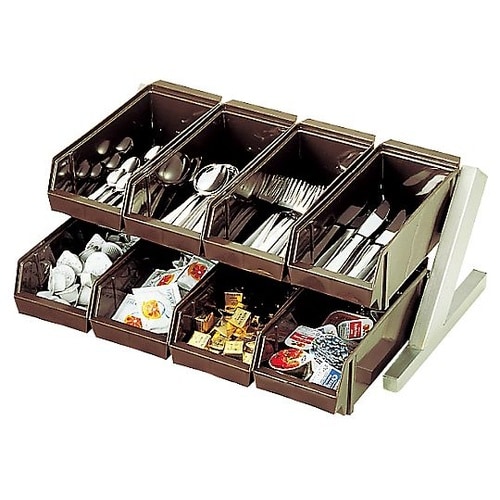 オーガナイザー 2段4列(8ヶ入)ブラッ