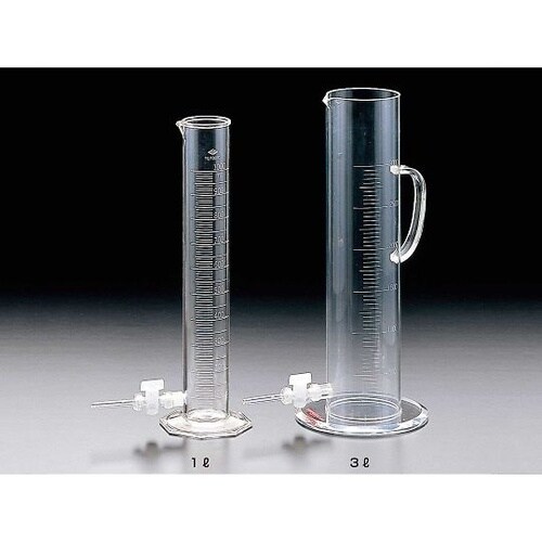 01084 コック付メスシリンダー10L