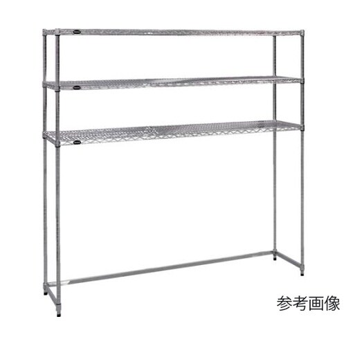 ステンレス製メッシュラック下段開放型 W