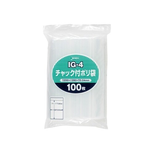 IG−4 チャック袋付ポリ袋0.04mm