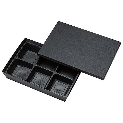 テーパー型貼箱 黒木目エンボス HSH−