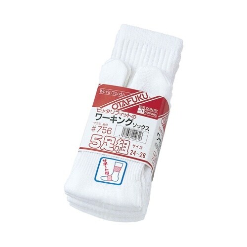 756 フィットワーキングソックス 5足