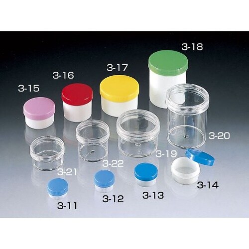 26842 プラ壷10mL蓋クリ100本