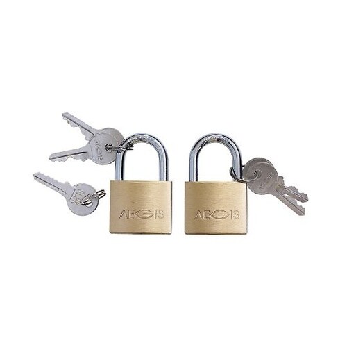 マスターキー付き南京錠 1セット(2個入