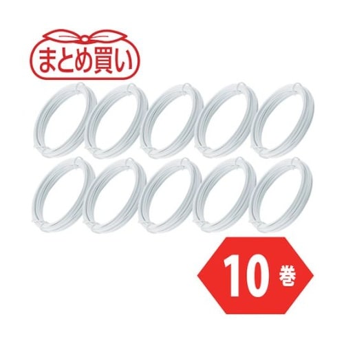 まとめ買い カラー針金 小巻タイプ 白