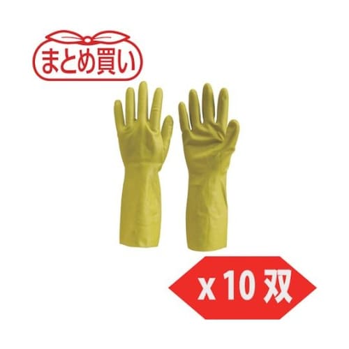 まとめ買い 天然ゴム手袋 中厚手タイプ