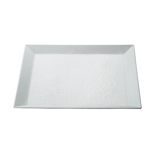 メラミン 角盛皿 31cm 粉引MT U