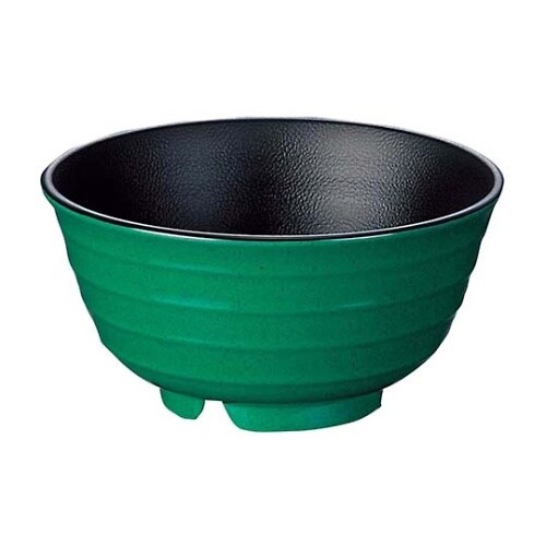 1749370 小うどん鉢グリーン内黒