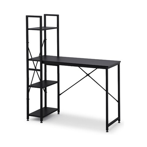 ラック付きデスク 1000×420 ブラ