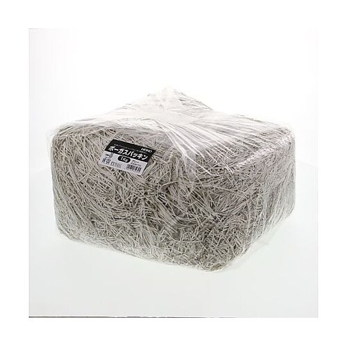 緩衝材 ボーガスパッキン 1kg入 グレ