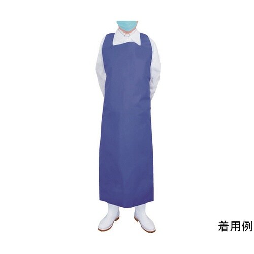 HPKBBM 抗菌バリカルエプロン 青M