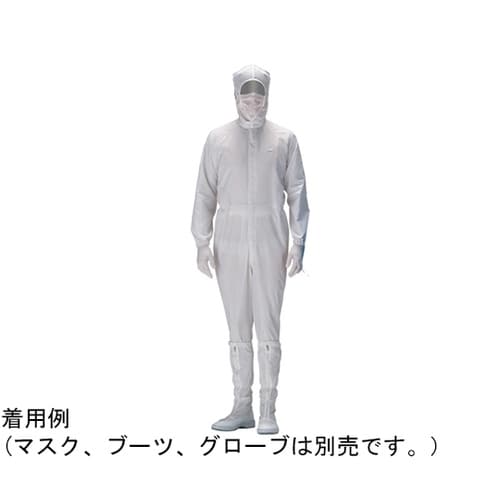 作業服 クリーンウェア フード一体型つな