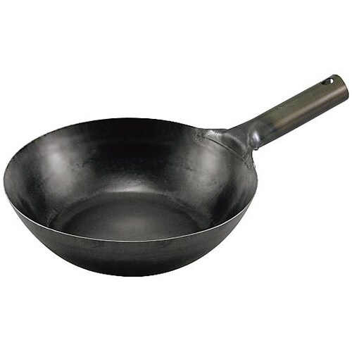 山田 鉄中華片手鍋 36cm 底平型 I
