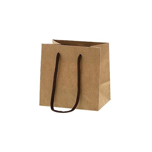 手提げ紙袋 カラーチャームバッグ クラフ