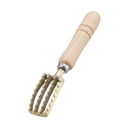 真鍮木柄ウロコ取 大