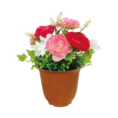 造花鉢 ラナンキュラス(ピンク色) 93