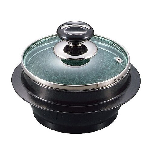 長水 遠赤 石焼釜(ガラス蓋付)アルミブ