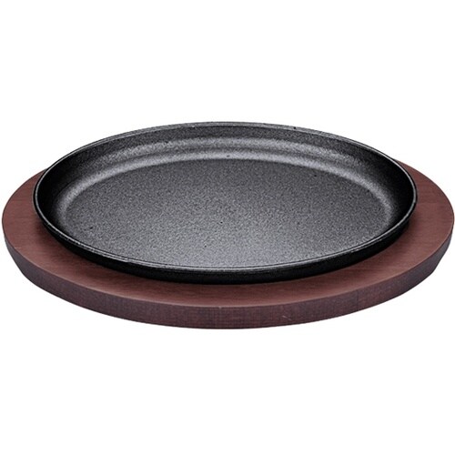 YY2040 鉄ステーキ皿小判 24.5