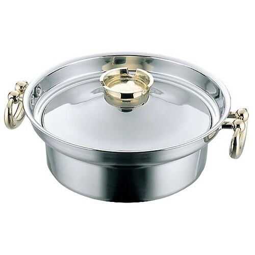 電磁用 しゃぶしゃぶ鍋 穴無 23cm