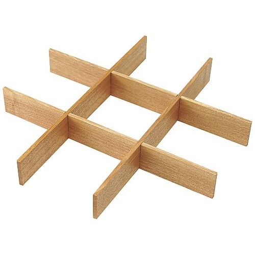 木製 正角箱 9仕切り 白木