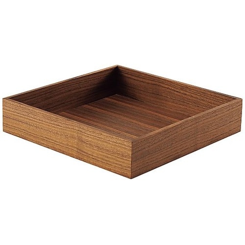 木製 正角箱 ウォールナット 身