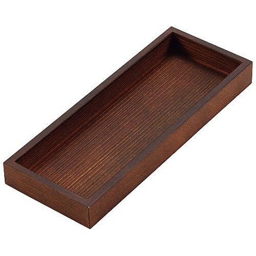 木製 浅型 千筋カトラリーボックス こげ