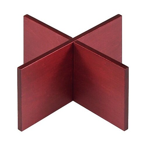 木製 組立十字スタンド 赤 200×20