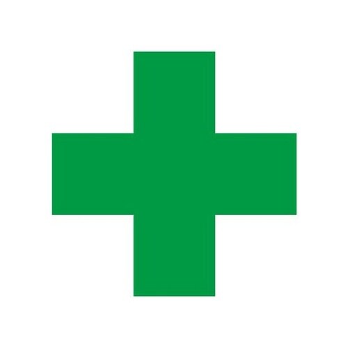 緑十字ステッカー 120×120mm 1