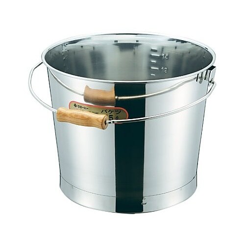 18−8木製把手バケツ20L