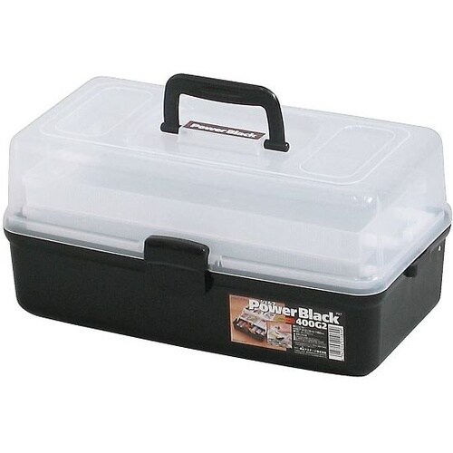 400−G2 シェルフパワー棚二段付 黒