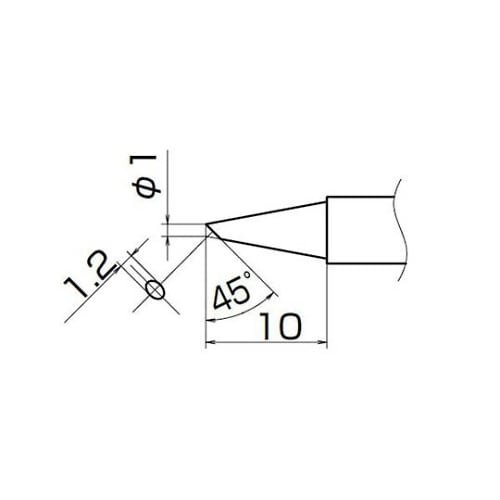 T12−BCF1Zこて先/1BC型面のみ